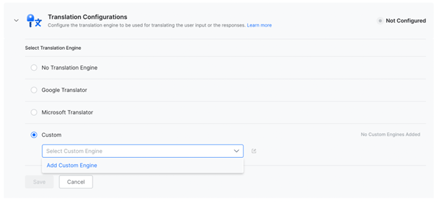 Add custom engine