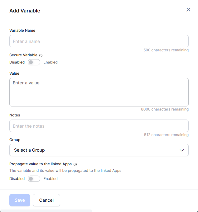 Create Environment Variables