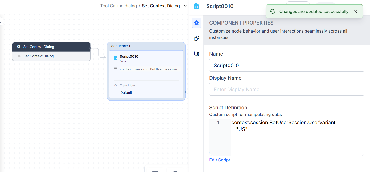 User Variant-based Content Variables