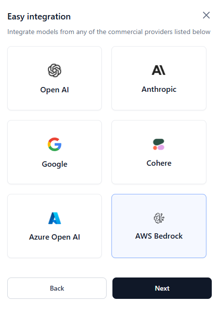 Select AWS Bedrock