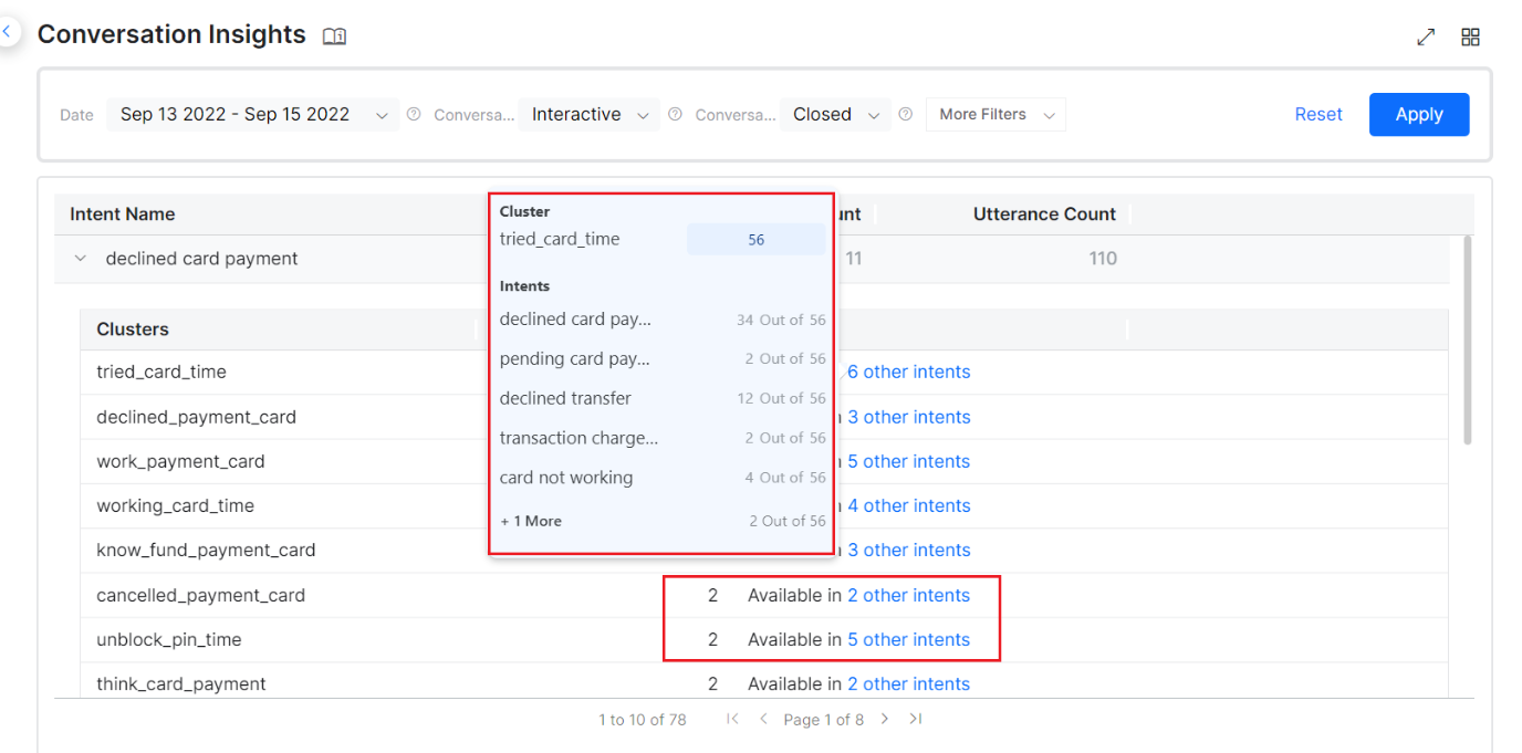 Conversation Insights Toggle