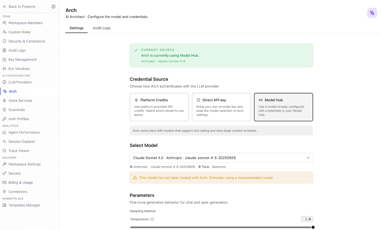 Arch page