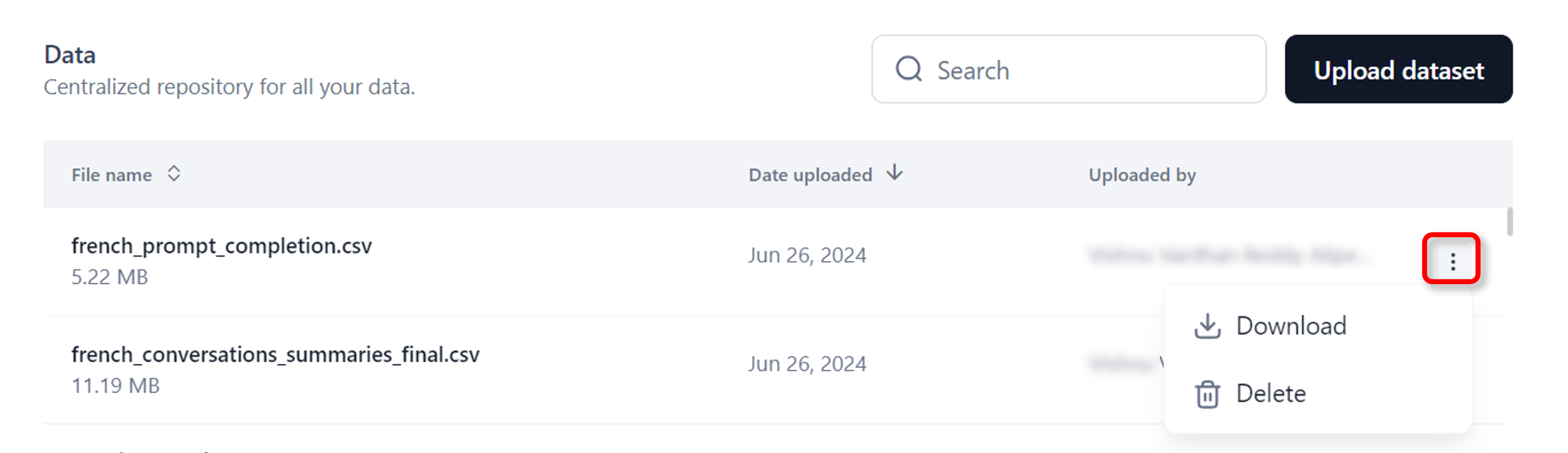 Navigate to Data Module