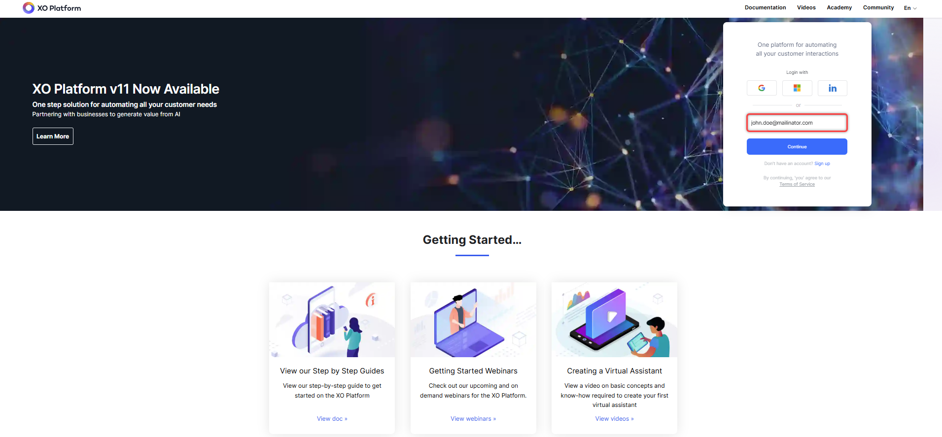 Login Page
