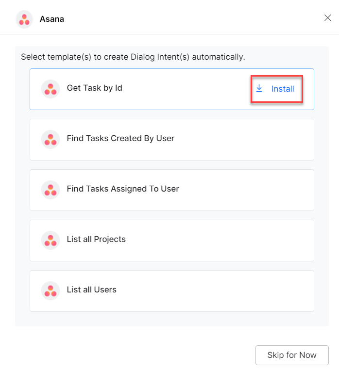 Install template