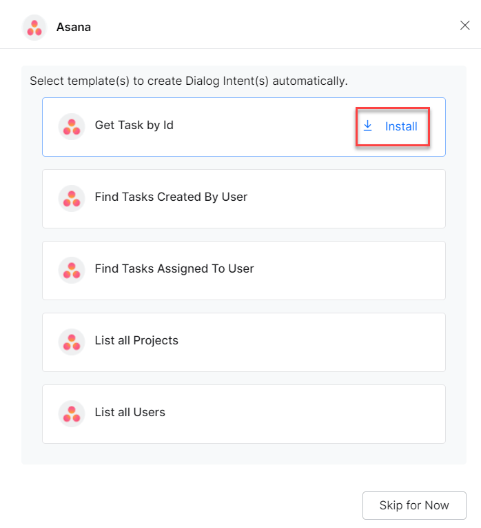 Install template