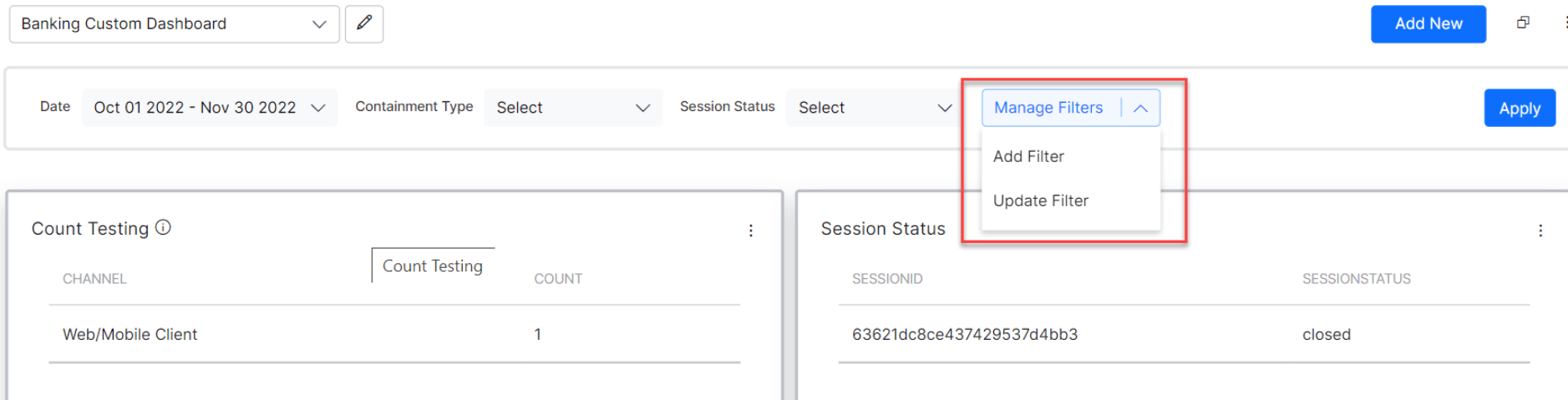 Update Filter 1