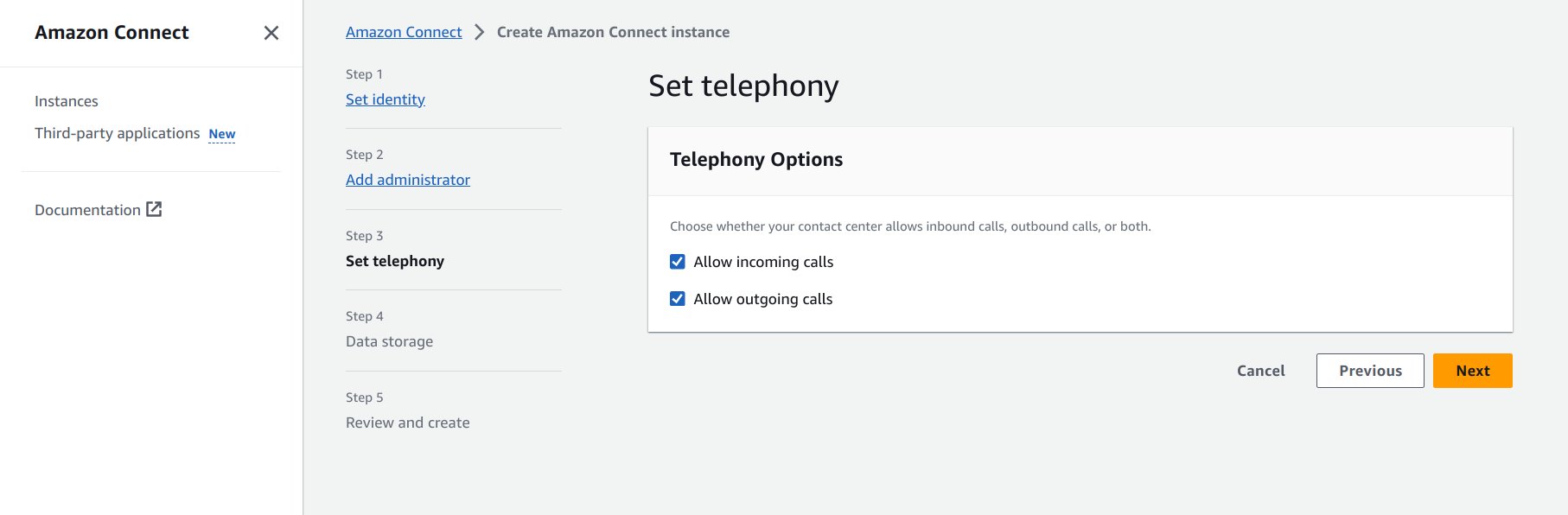 telephony-options