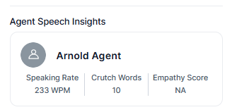 Agent Speech Insights