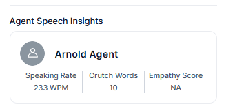Agent Speech Insights