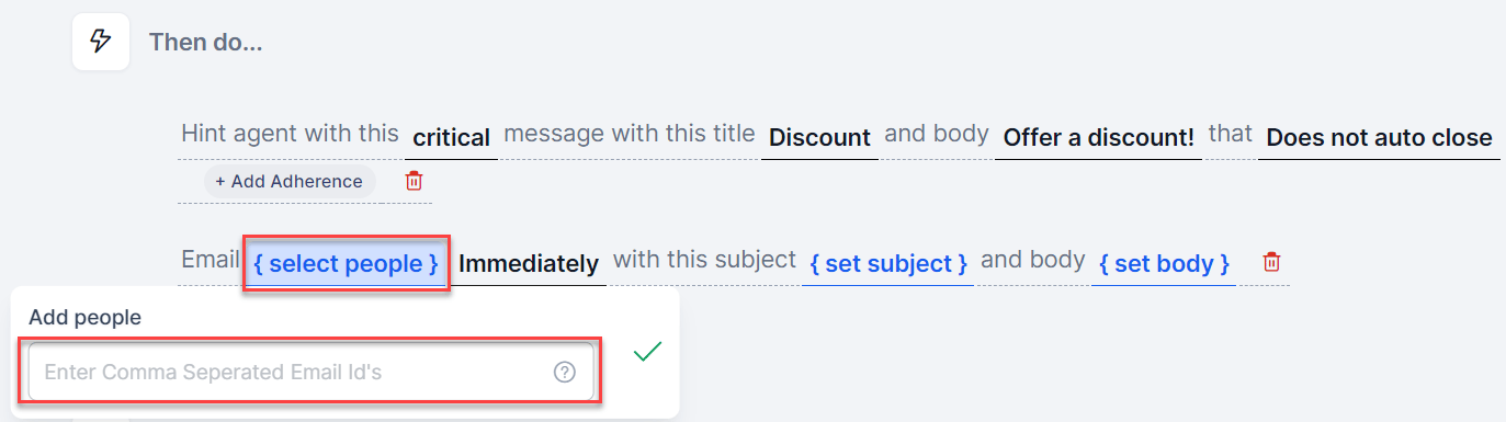 Email Selection
