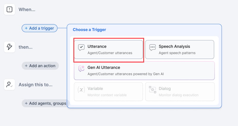 Select Utterance