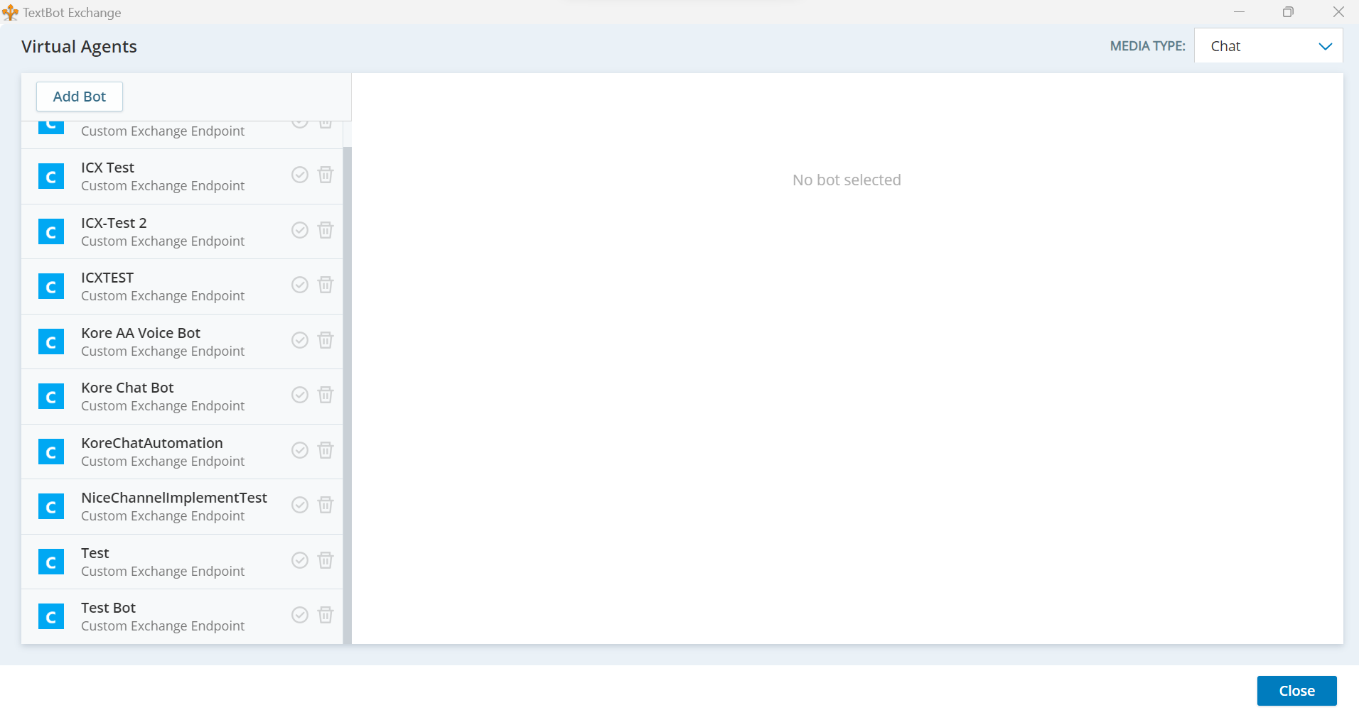 AI Agent page
