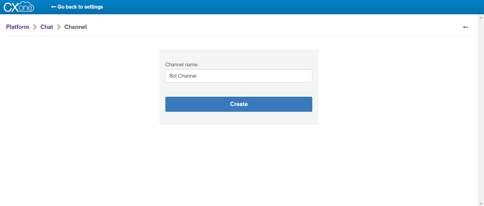 Create messaging channel