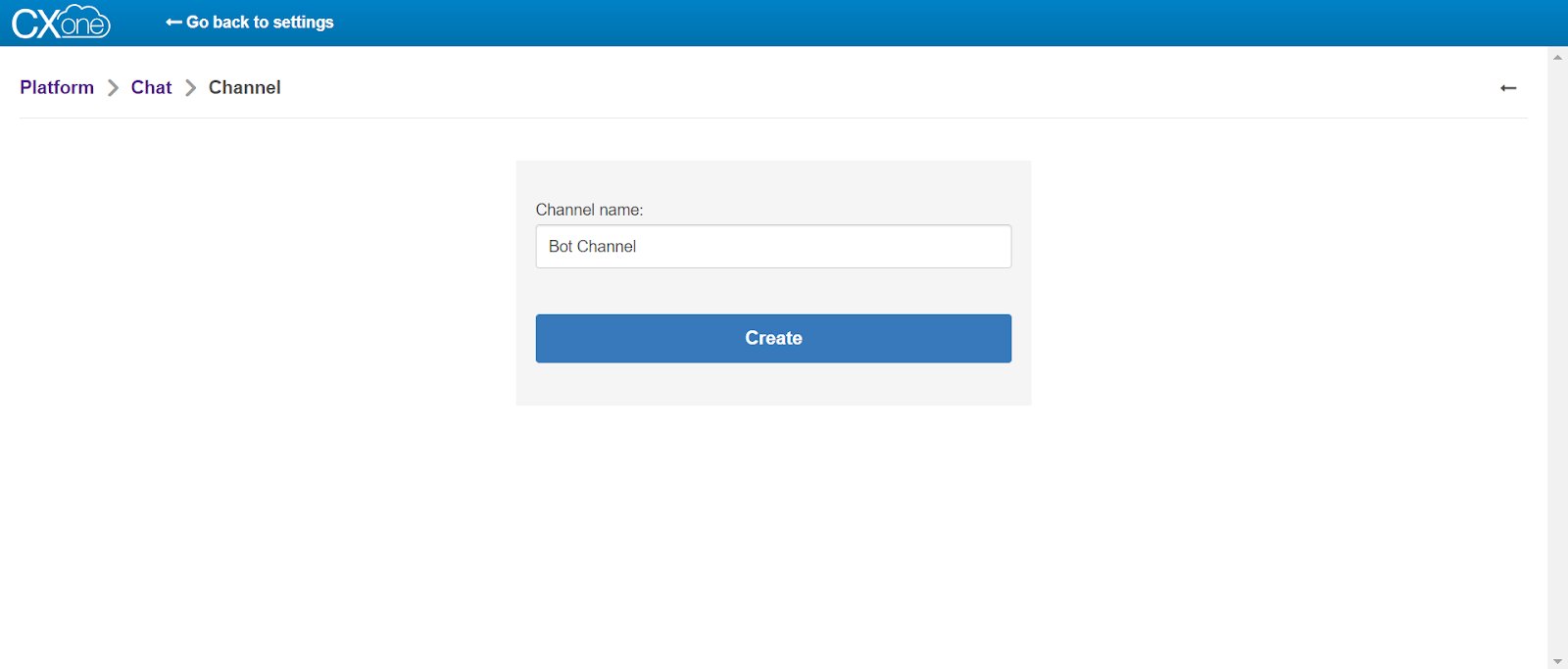 Create messaging channel