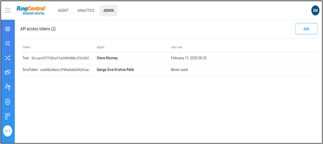 RingCentral access token