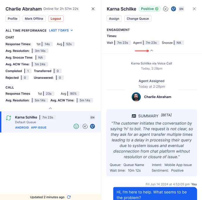 Agent Engagement Metrics