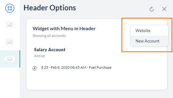 Menu template