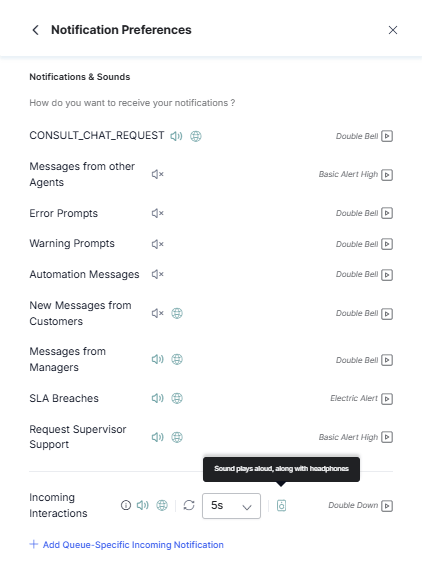 Enabled Notification
