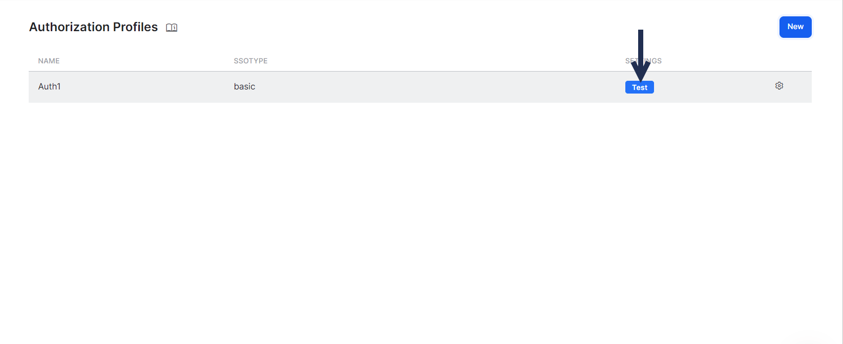 Auth profile - Test