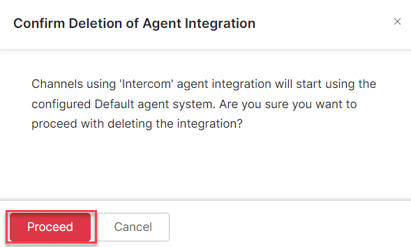 Delete confirmation