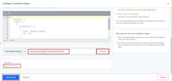 Verify translation mapping