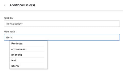 Field Key and Field Value