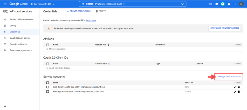 Manage Service