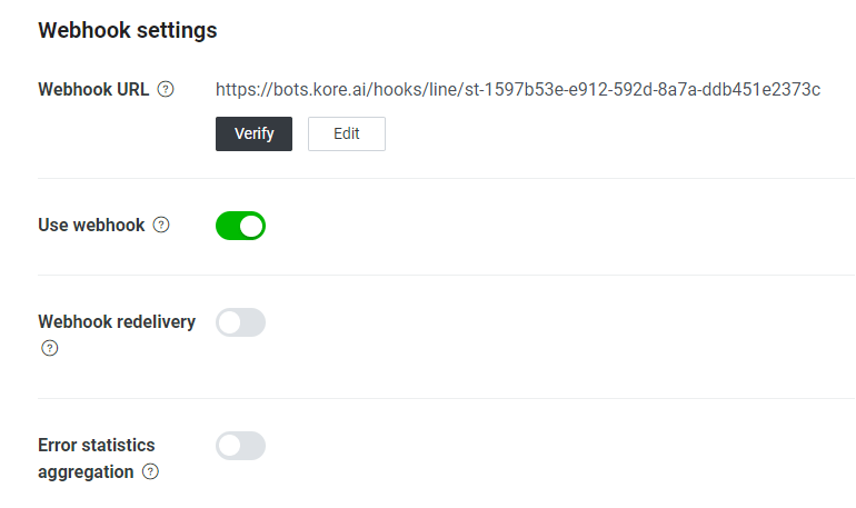 line channel verification