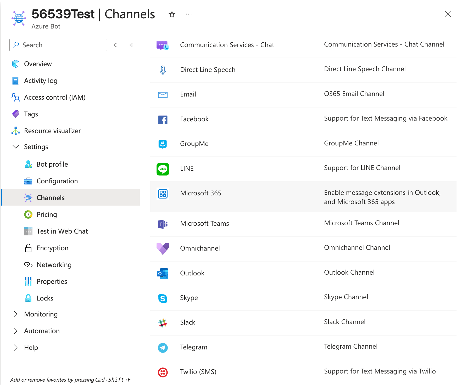 Microsoft Teams Channel