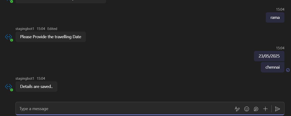 Update or Delete Message