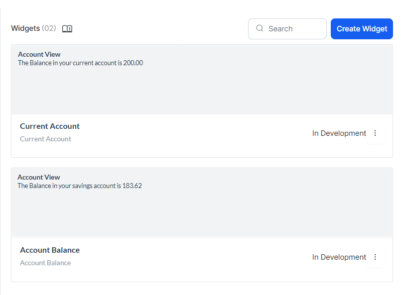 account view
