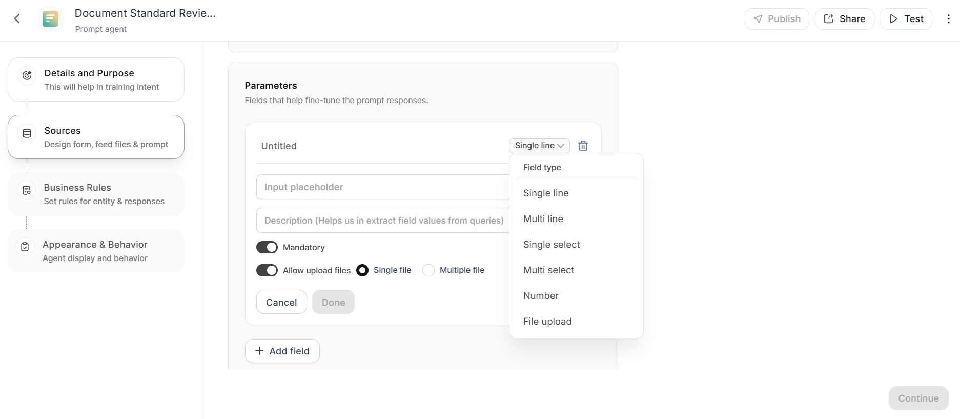 URL content configuration