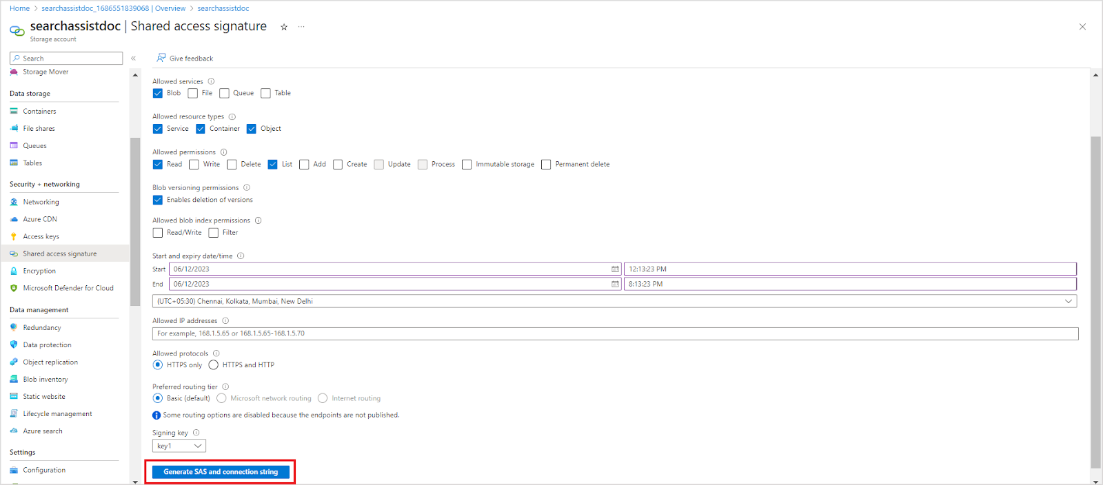 Generate Connection String