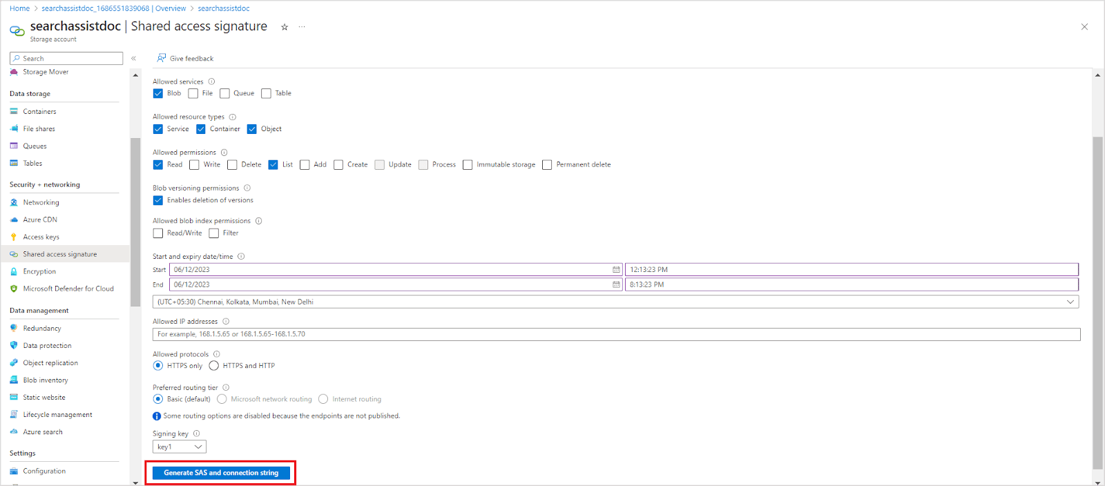 Generate Connection String