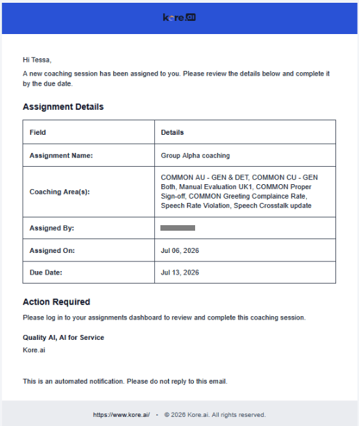 Email Template