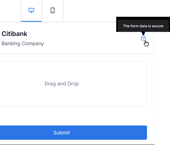 secure form icon