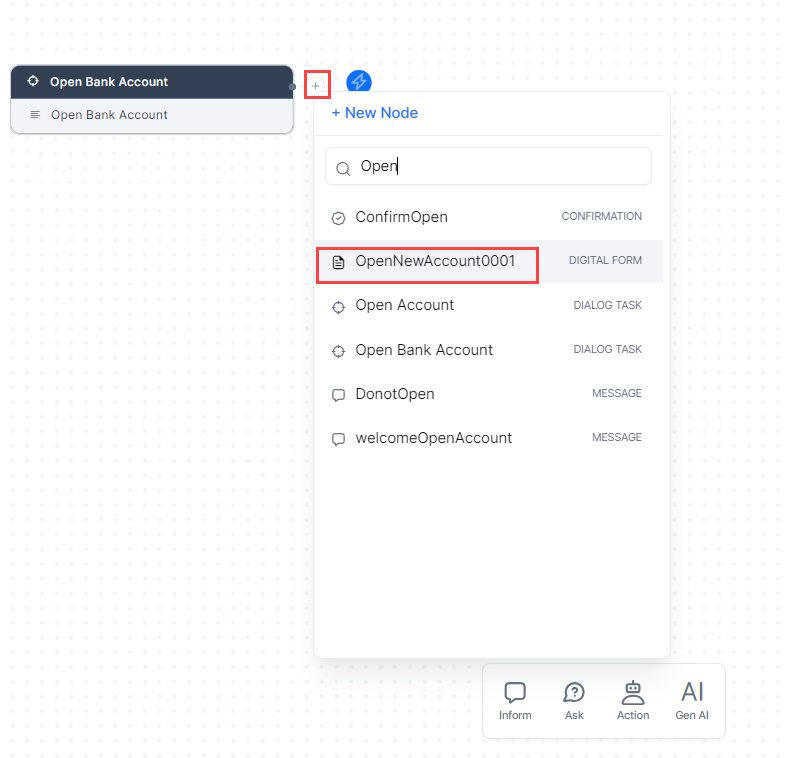 select created form