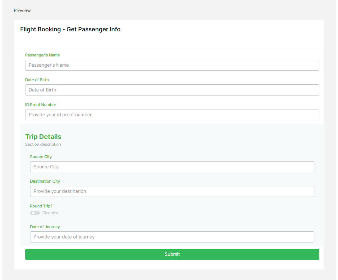 test preview