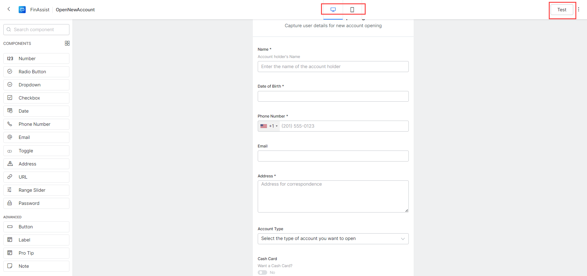 toggle views