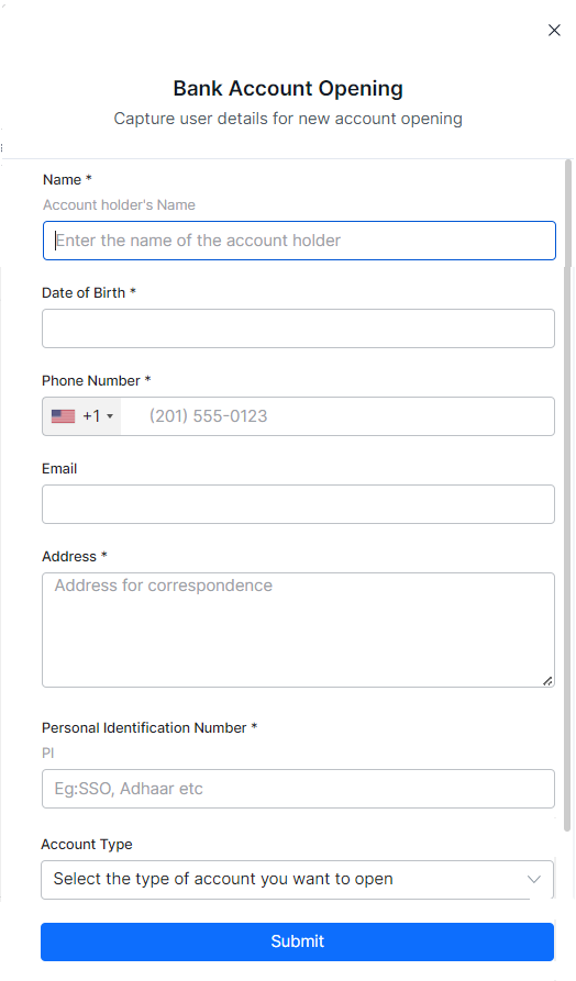 formMetaData - Case study form