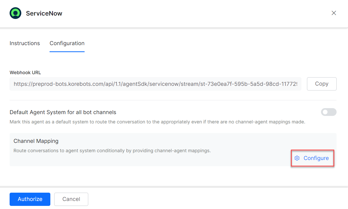 Customize channel mapping