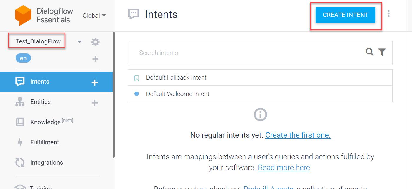 Create an agent