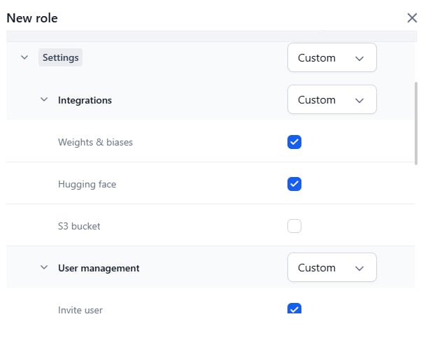 select custom