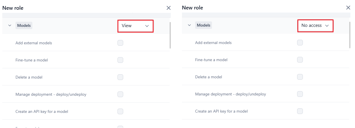 select view and no access