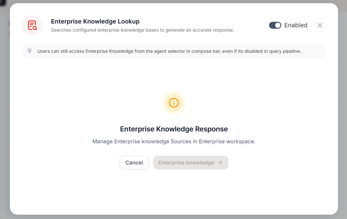 Enterprise Knowledge Lookup