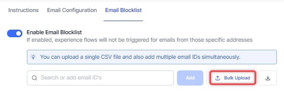 Bulk Upload Button