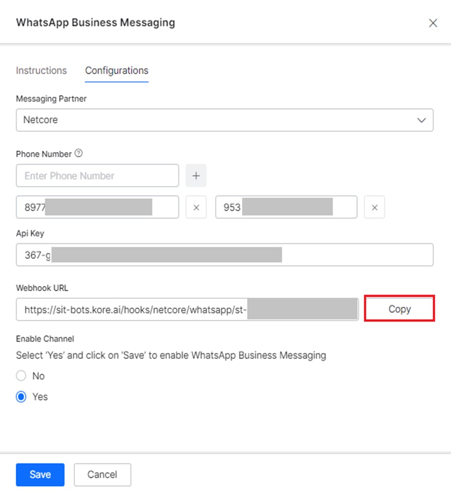 webhook url