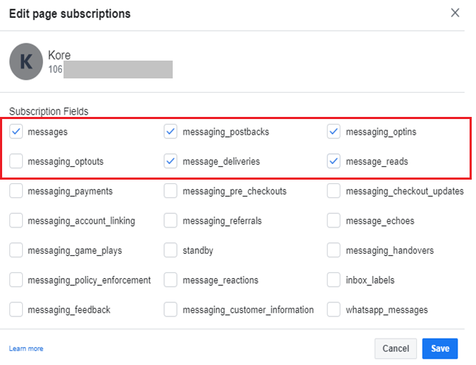 Facebook details