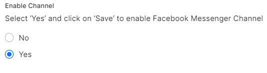 Enable Facebook channel